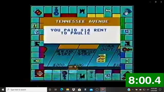 Submission Watch: trivia212005 posts Fastest Bankruptcy of The PC - 16:28.500 on Monopoly