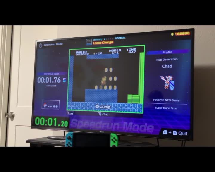 Submission Watch: Bogart posts Super Mario Bros Loose Change - 01.750 on Nintendo World Champions...