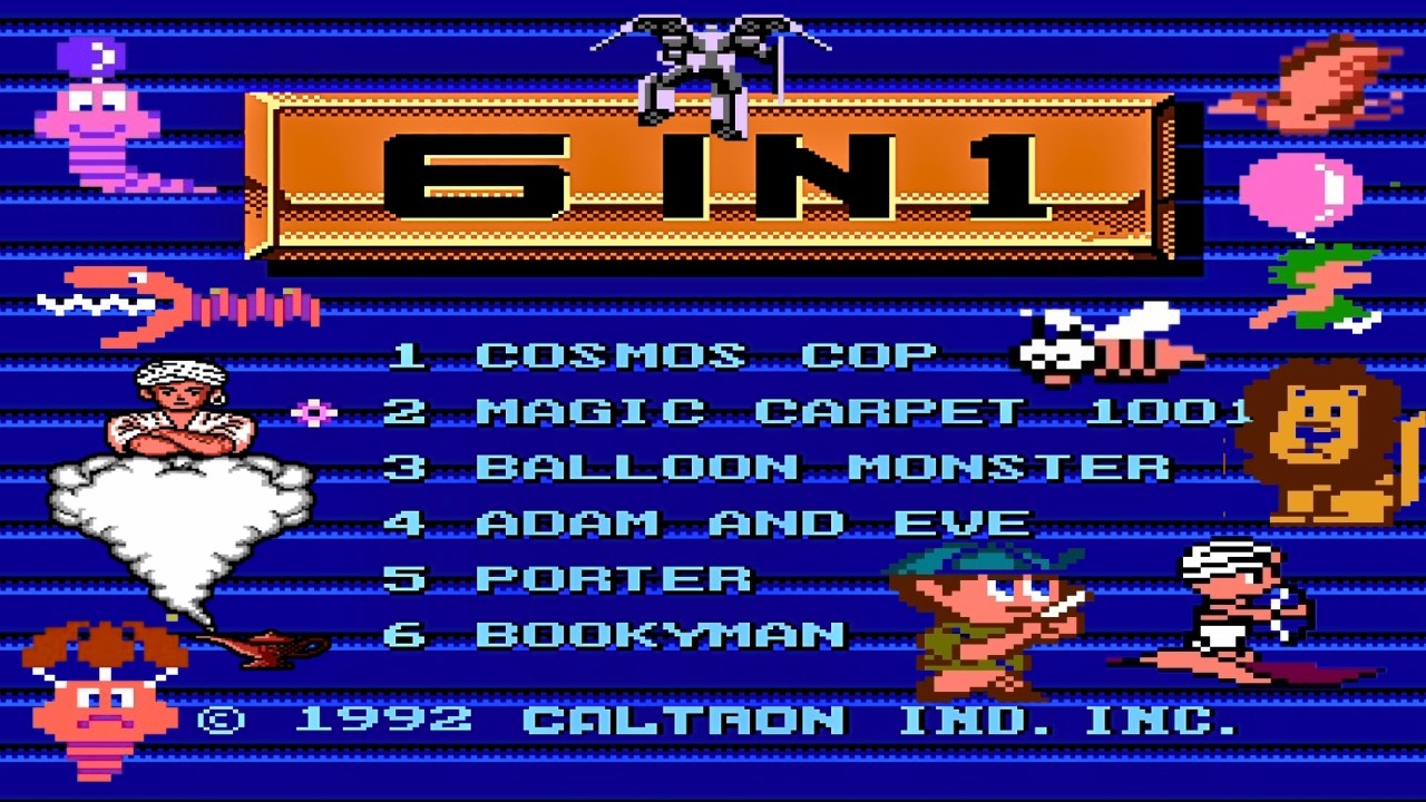 NES 6 in 1 Retro Games : Nintendo Classic Collection Gameplay