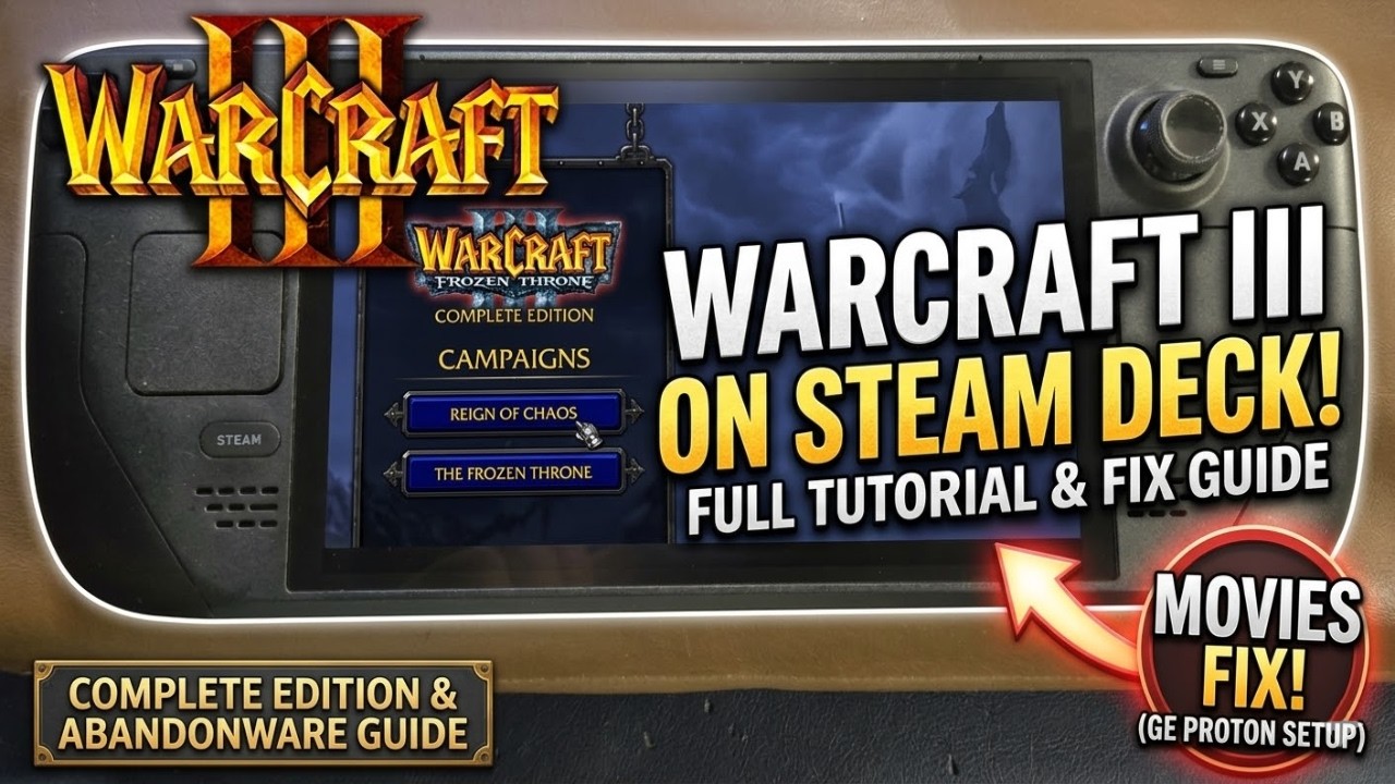 I Got Warcraft III Running on Steam Deck (And Fixed the Videos Too)