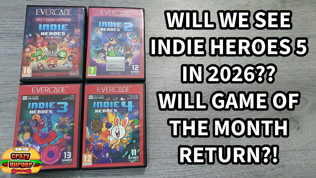 Will We See Evercade Indie Heroes 5 in 2026?? Plus Will Game Of The Month Return??