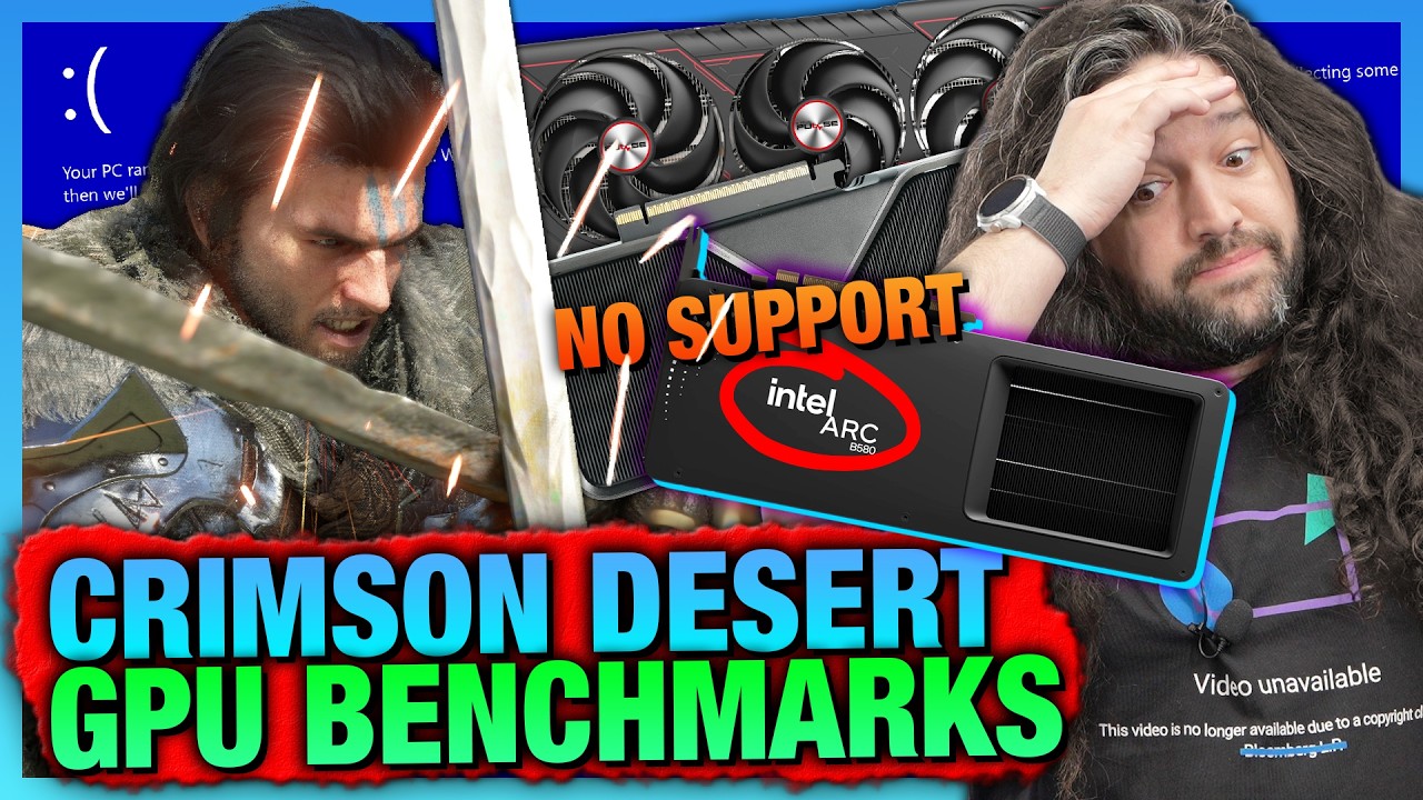 Crimson Desert GPU Benchmarks, Bugs, Simulation Error Tests, & Intel Arc Gets Screwed