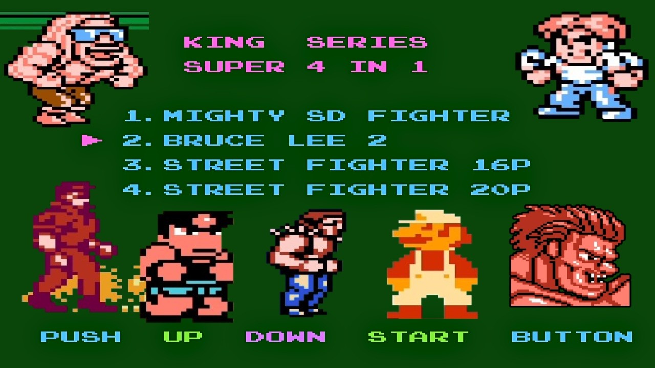 Retro Gaming! Nes Super 4 in 1 Multicart Full Gameplay