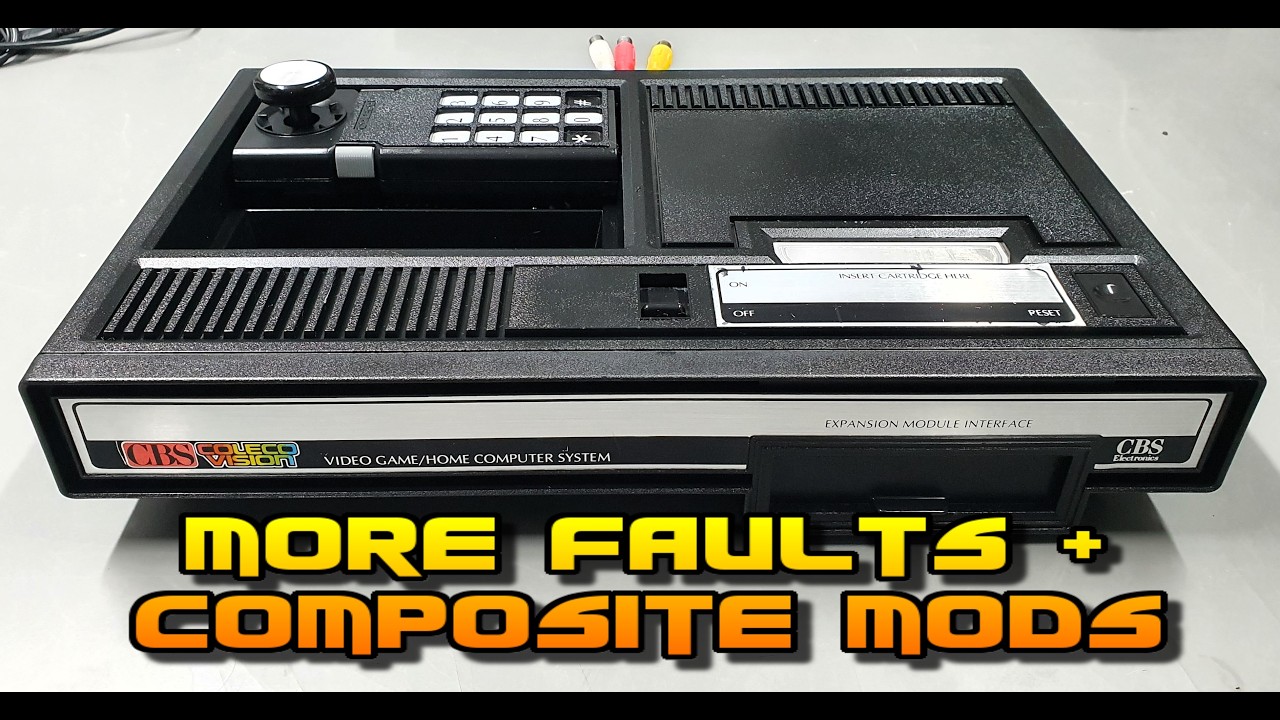 Fixing more faults and adding composite - Colecovision repair part 2