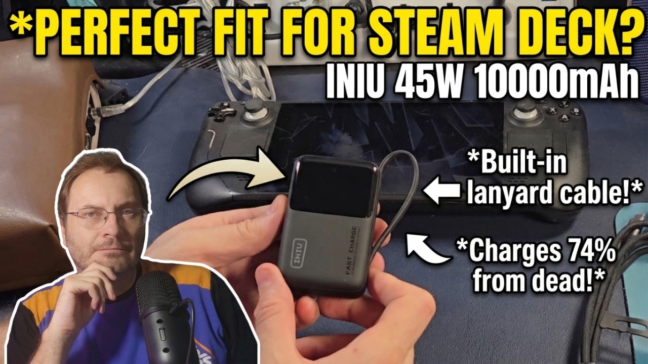 The PERFECT Steam Deck Power Bank? INIU 45W 10000mAh Review