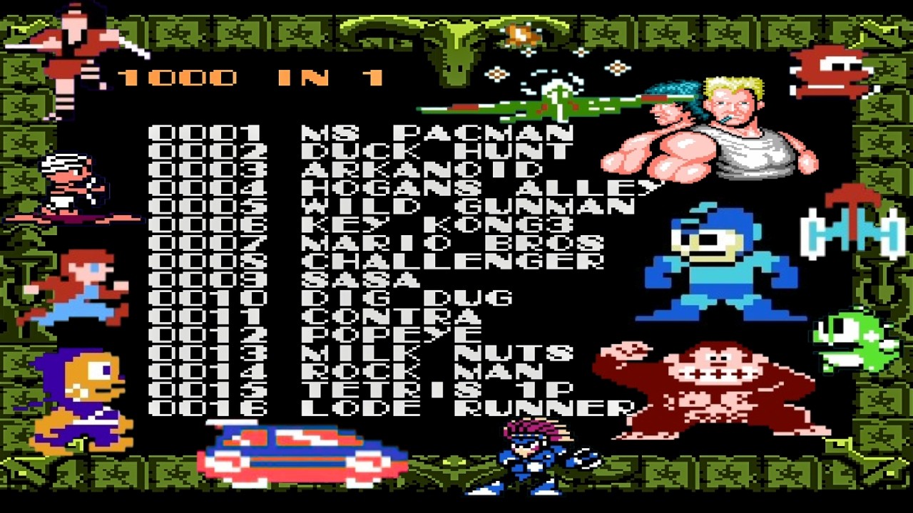 NES 1000 in 1 😱 So Many Classic Games in One Cartridge!