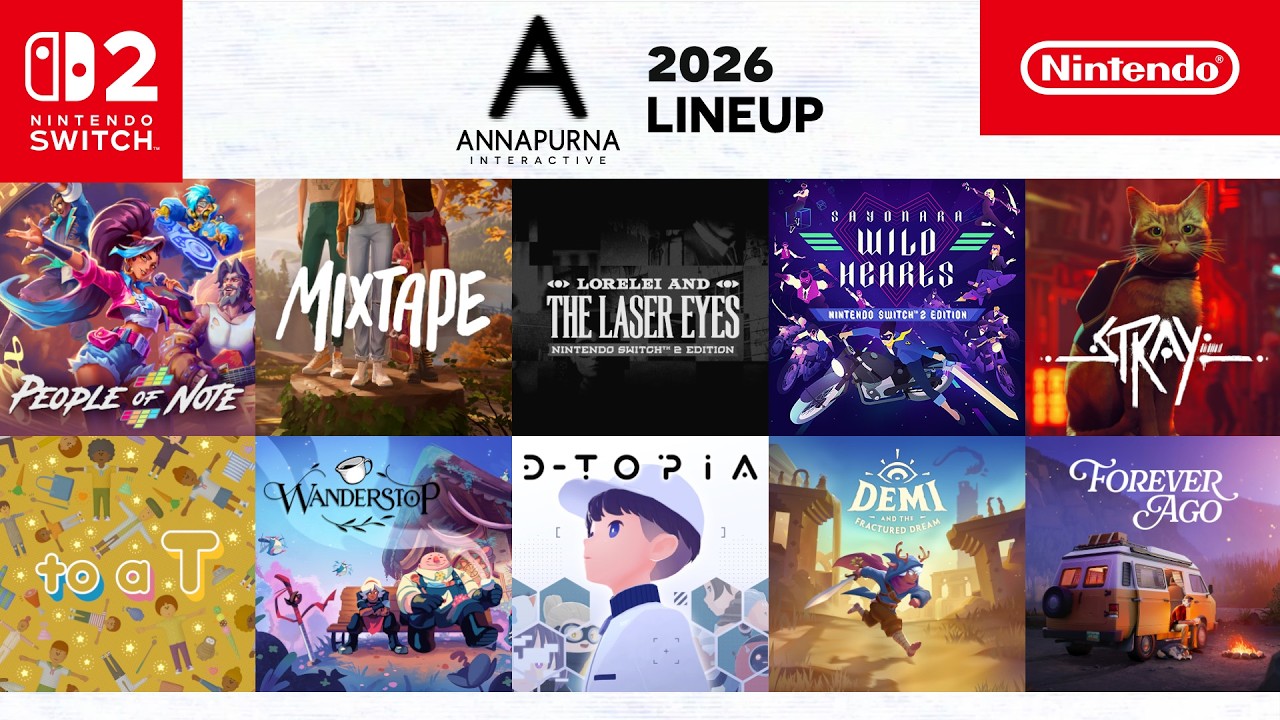 Annapurna Interactive - 2026 Lineup Trailer - Nintendo Switch 2
