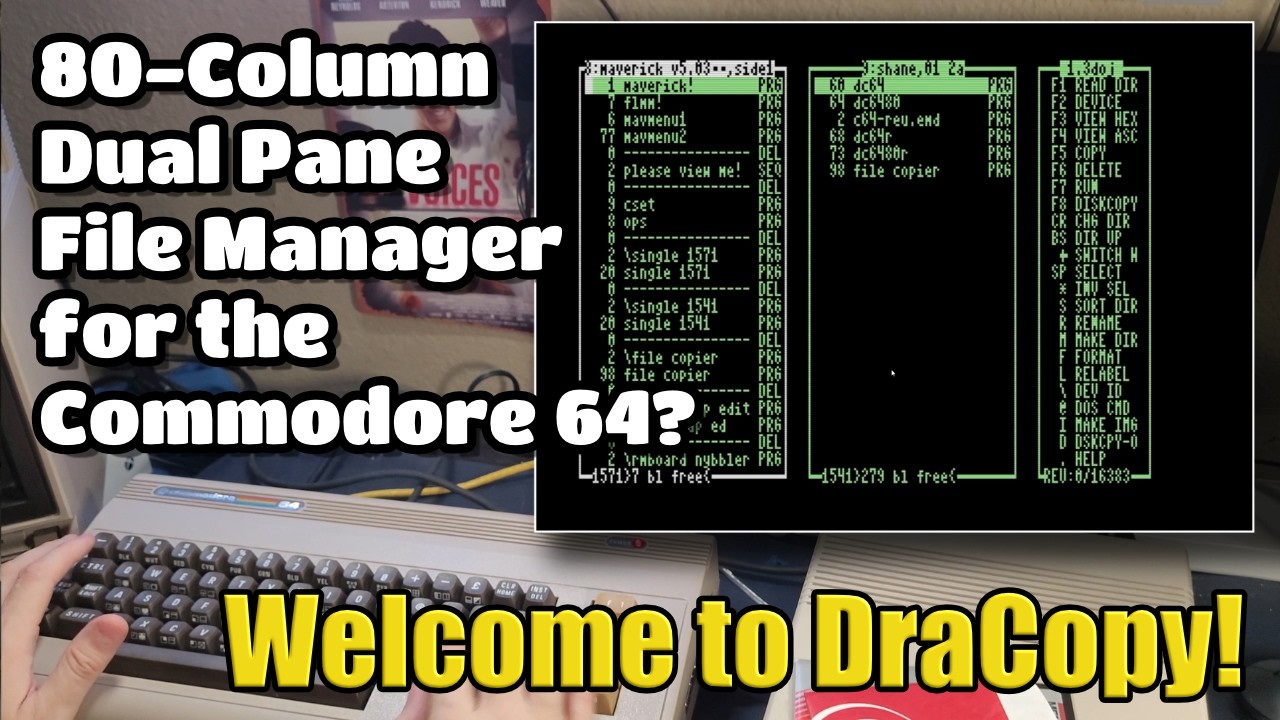 DraCopy - The Ultimate, 80-Column File Manager for C64