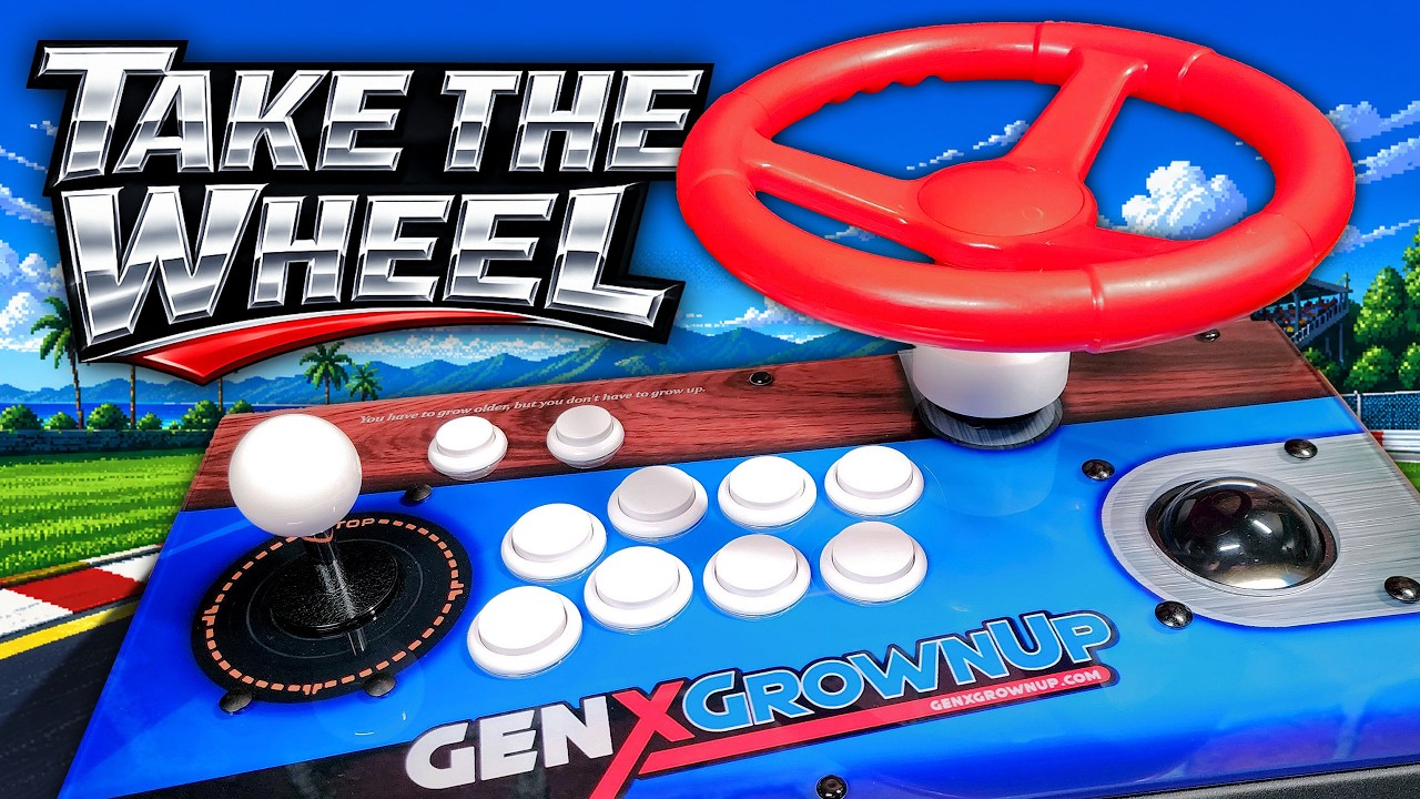 NEW Steering Wheel Add-On for Your Arcade Controller! | Fightbox Spinner Racing Kit