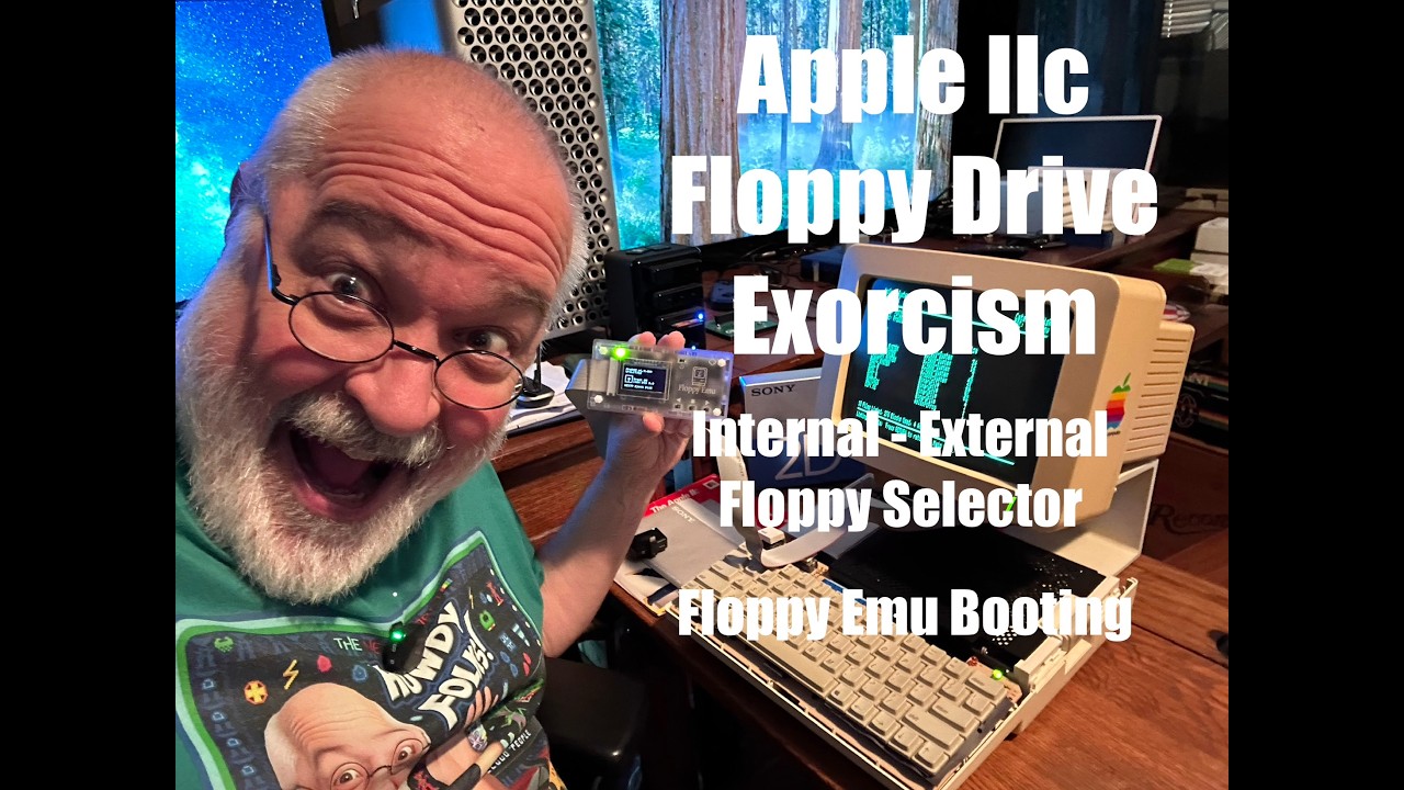 Apple Iic Floppy Drive Exorcism & Head Cleaning - Internal External Drive Switcher - Floppy Emu