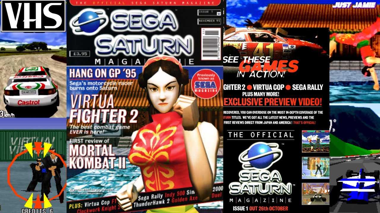 Sega Saturn Magazine Issue 1 - Game Showcase Promo 1995 #segasaturn #saturn #saturngames