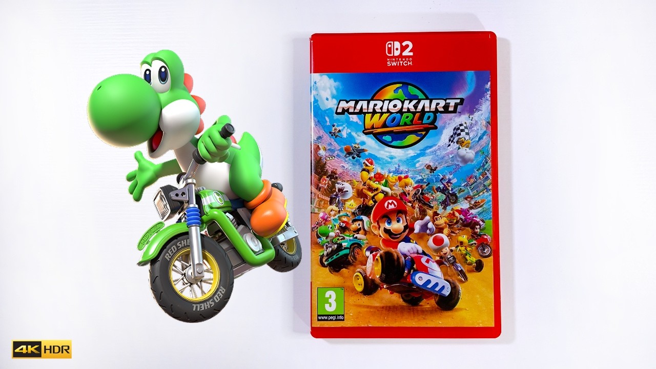 Mario Kart World Yoshi Handheld Gameplay