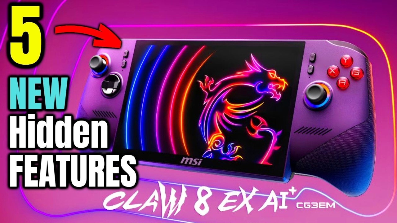 MSI Claw 8 EX AI+ - Every New Feature Explored In Detail | MIND-BLOWING GAMING HANDHELD