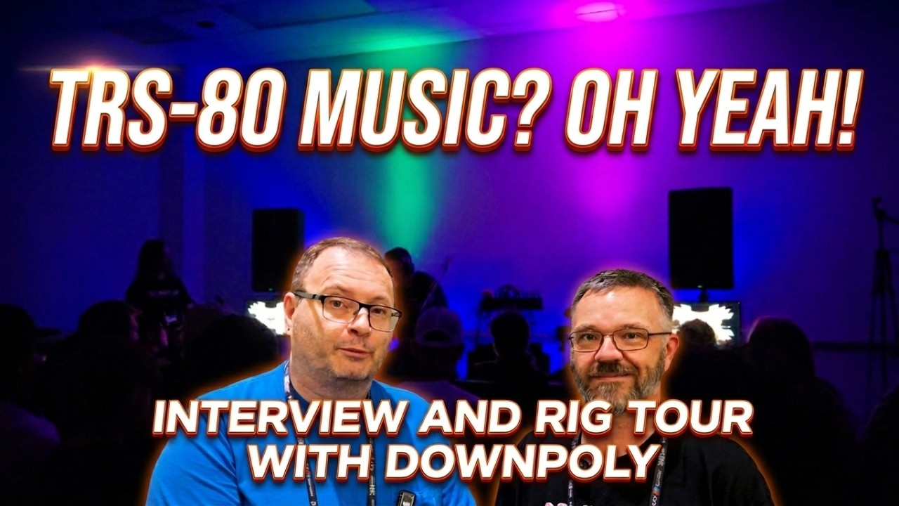 Making Synth Music with a TRS-80! Downpoly Interview & Rig Tour