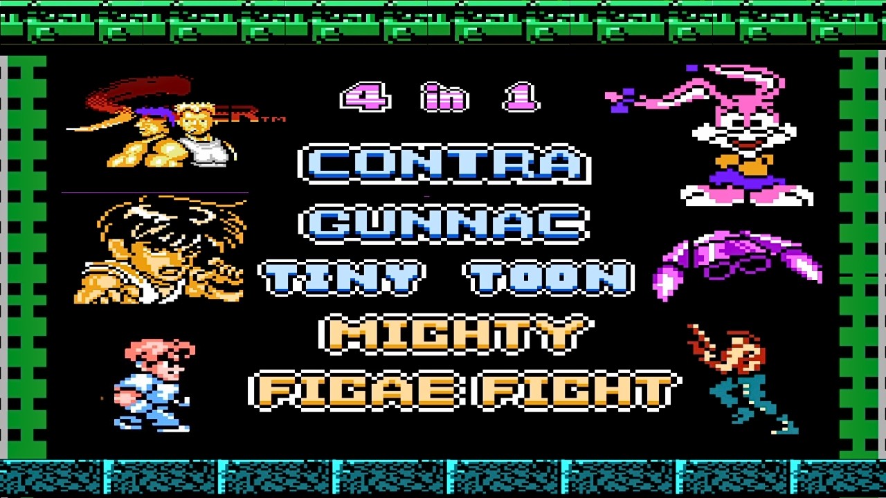 NES 4 in 1 Longplay : Classic 8-Bit Gaming Collection