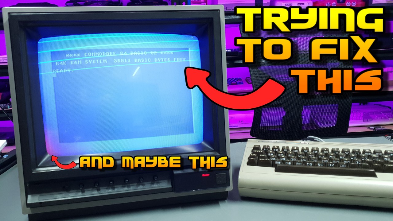 Commodore 1801 CRT monitor repair
