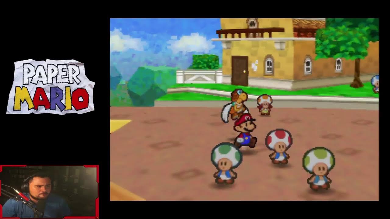 Doing some stuff, but probably playing Paper Mario
