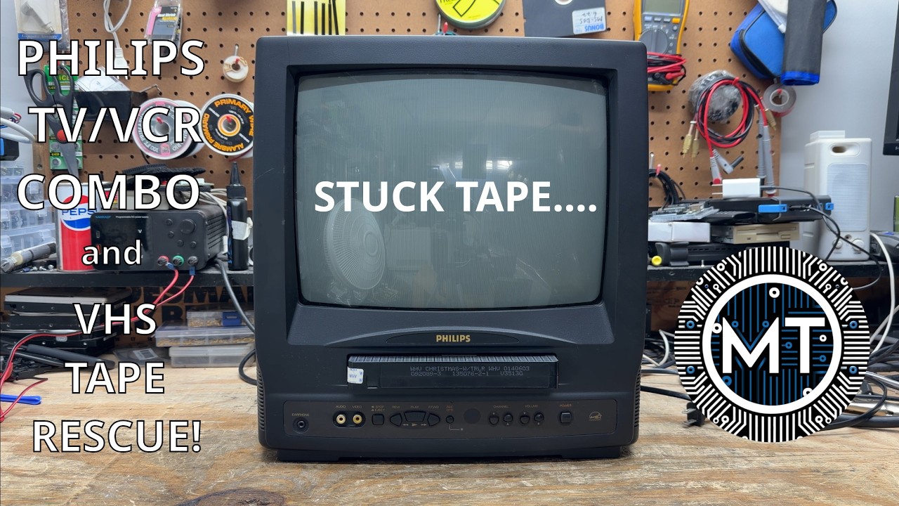 Philips TV/VCR Combo Repair and VHS Tape RESCUE