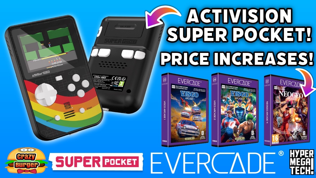 Evercade News July 2026 - Price Increases & Activision Super Pocket!