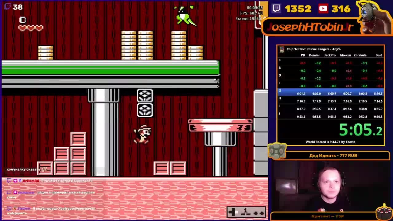 Submission Watch: JosephHTobinJr posts Fastest Completion - 10:13.700 on Chip n Dale Rescue Rangers