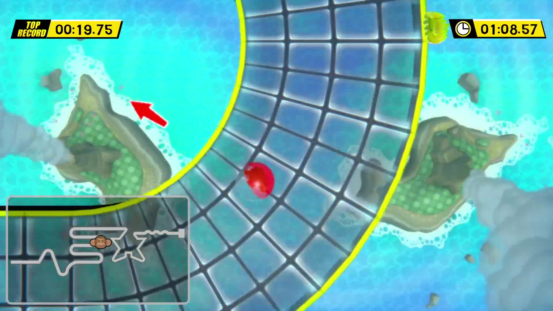 Submission Watch: Bishop Black posts Dangerous Route - Easy time - 01:06.240 on Super Monkey Ball...