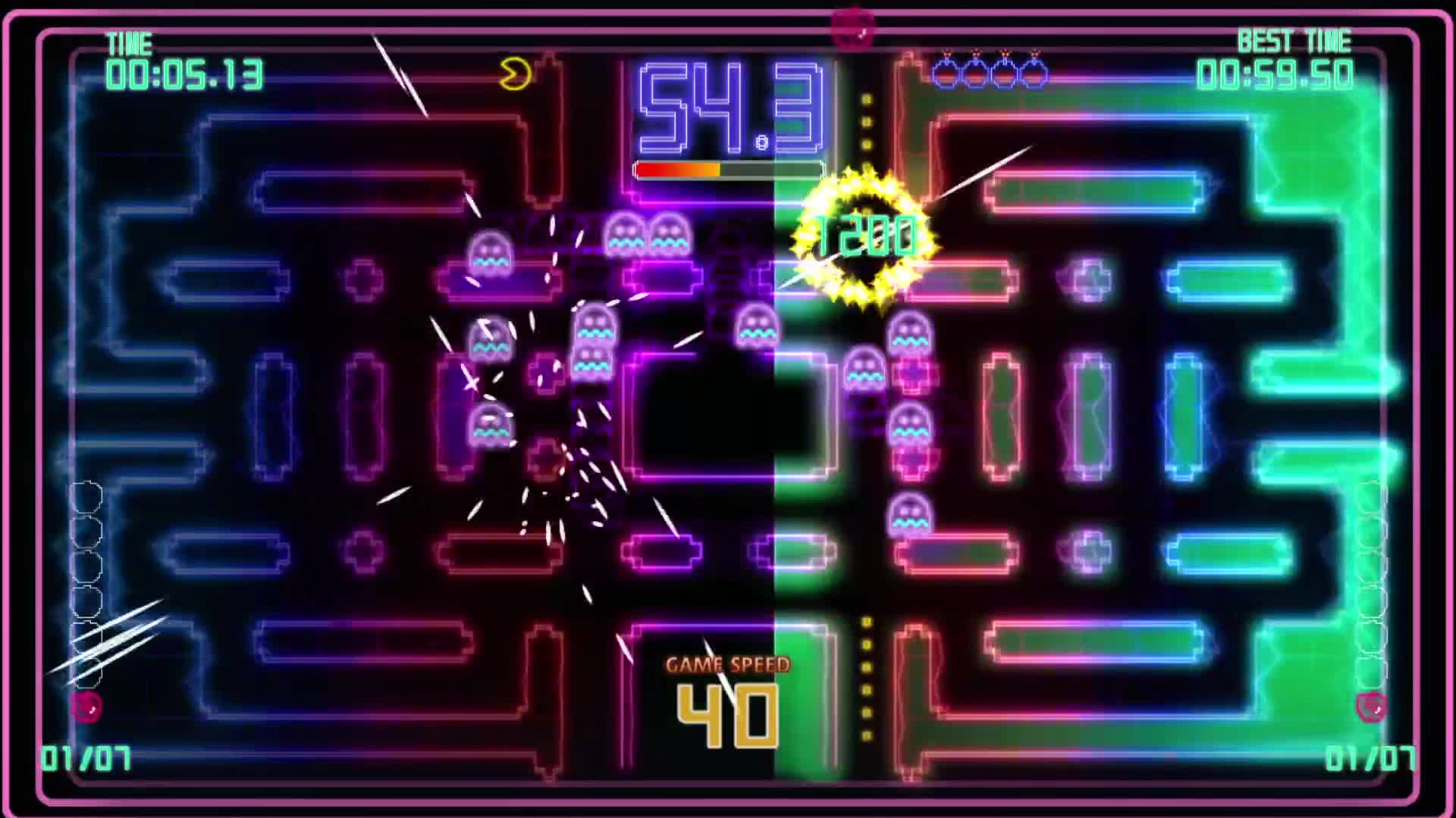 Submission Watch: Bishop Black posts Time Trial Short 10 time - 01:44.450 on Pac-Man Championship...