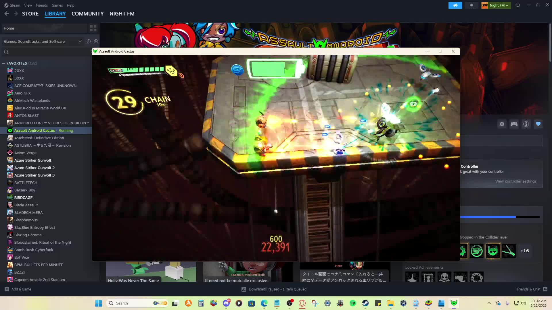 Submission Watch: Bishop Black posts 205,143 points on Assault Android Cactus+