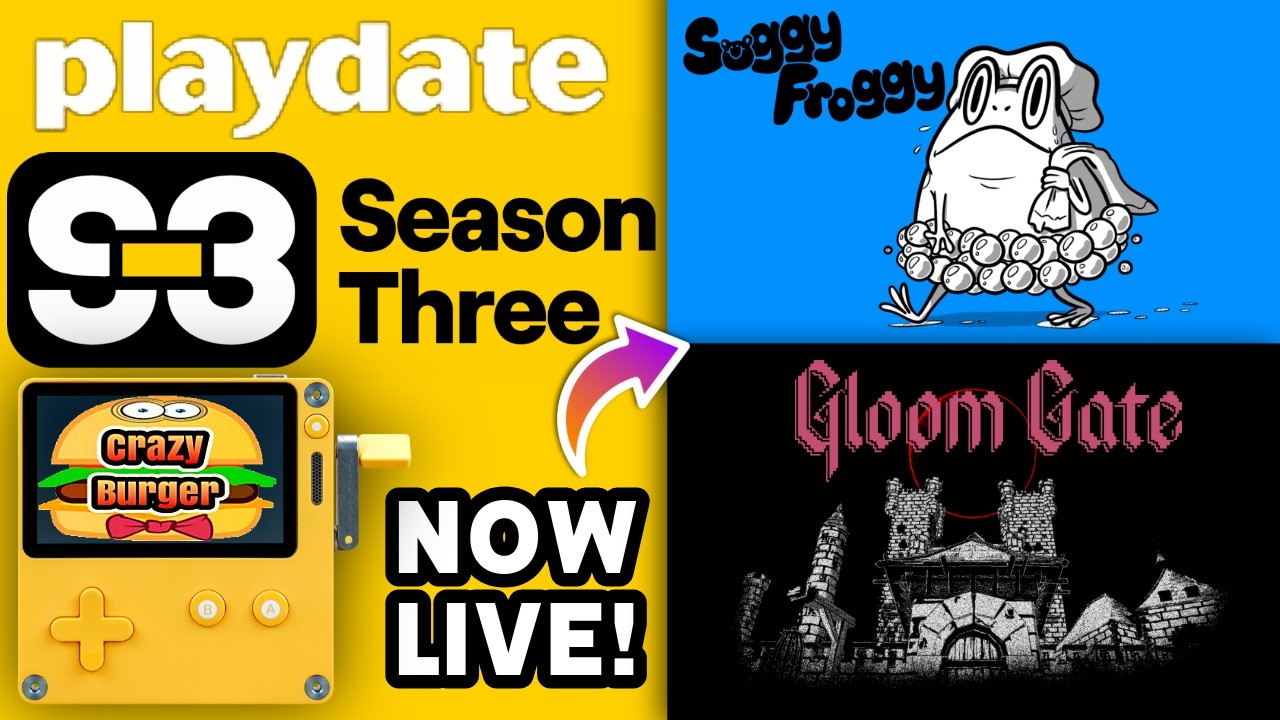 Playdate Season 3 NOW LIVE - Dont Forget To Update Your Playdate!!
