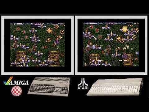 A500 vs Atari ST : WINGS OF DEATH II - LETHAL XCESS (Side by side comparison)