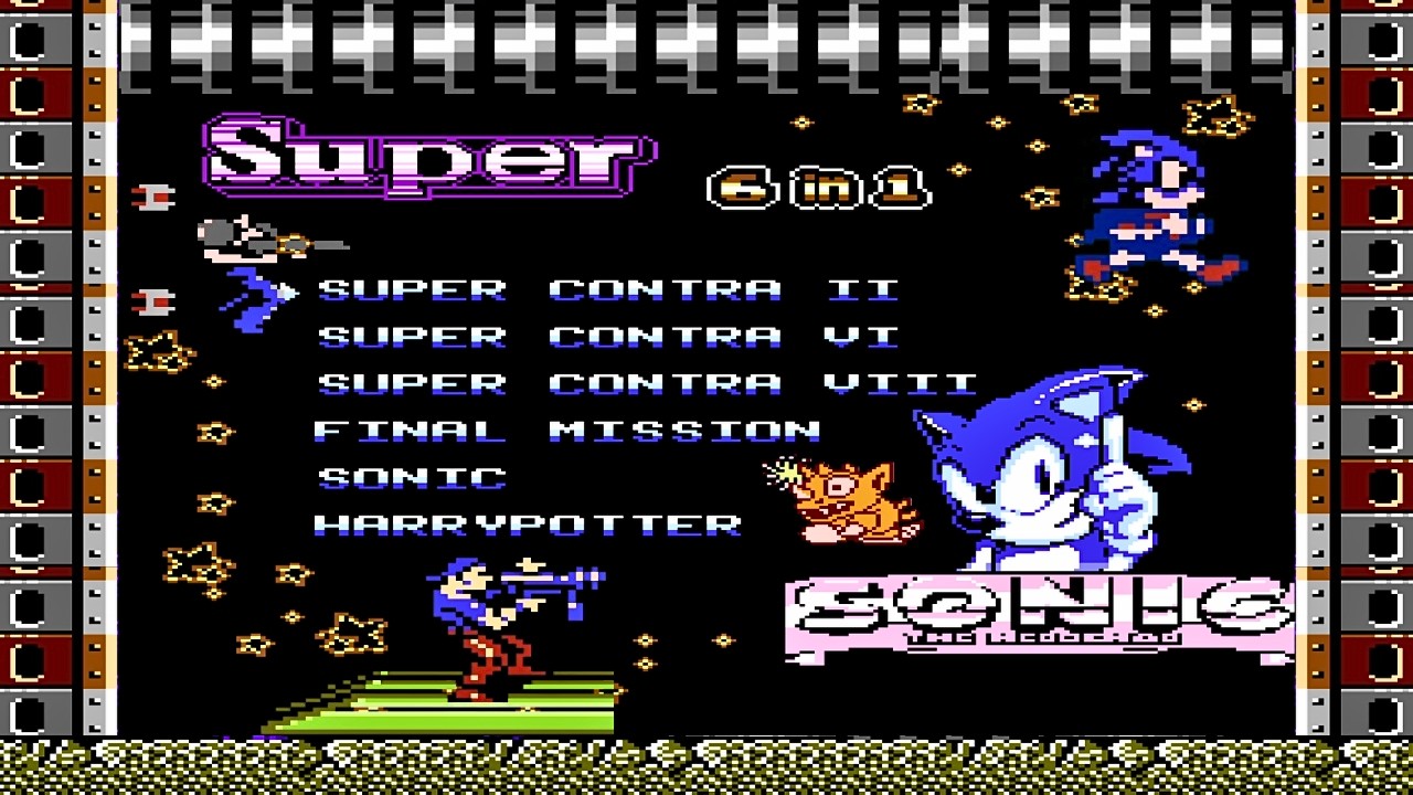 Playing Every Game on NES 6 in 1 Cartridge