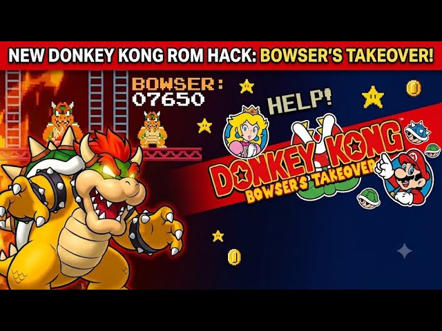 Donkey Kong Bowsers Takeover Arcade ROM hack