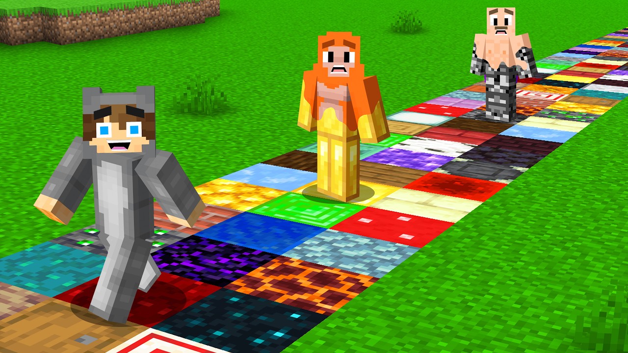 Minecraft, But Walking Spawns Random Blocks...