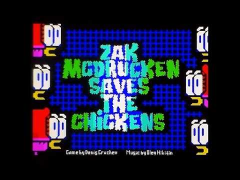 Zak McDrucken Saves The Chickens (2025 Homebrew) On ZX Spectrum