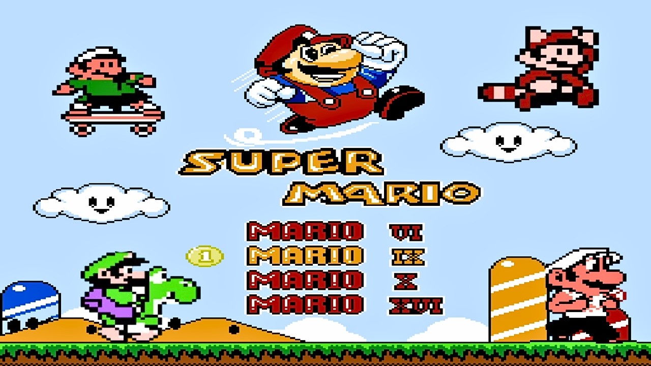 NES 4 in 1 Super Mario Multicart : All Games Played