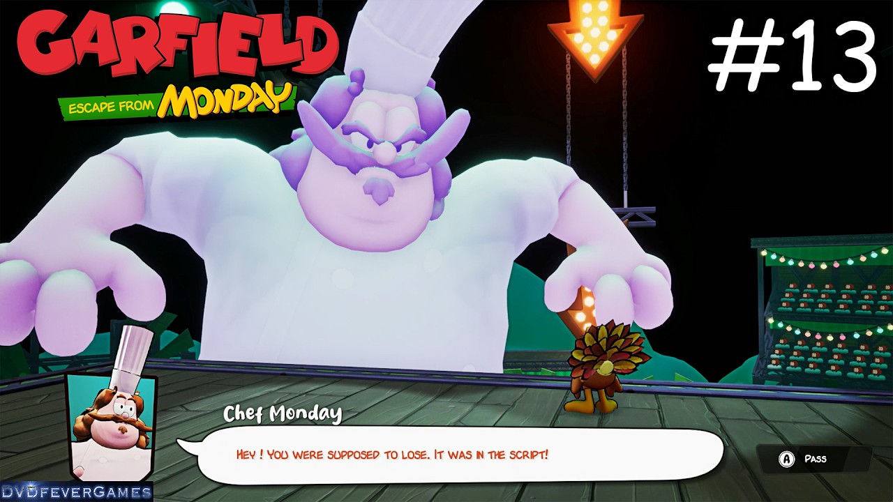 GARFIELD: ESCAPE FROM MONDAY 100% #13 World 1.12 Its Showtime! IV - PC (4K UHD 60fps, ULTRA)