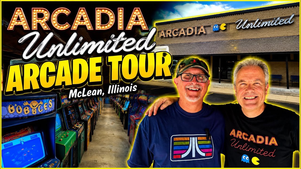 Inside a New Retro Arcade! Arcadia Unlimited!Packed with 70s, 80s & 90s Arcade Games!