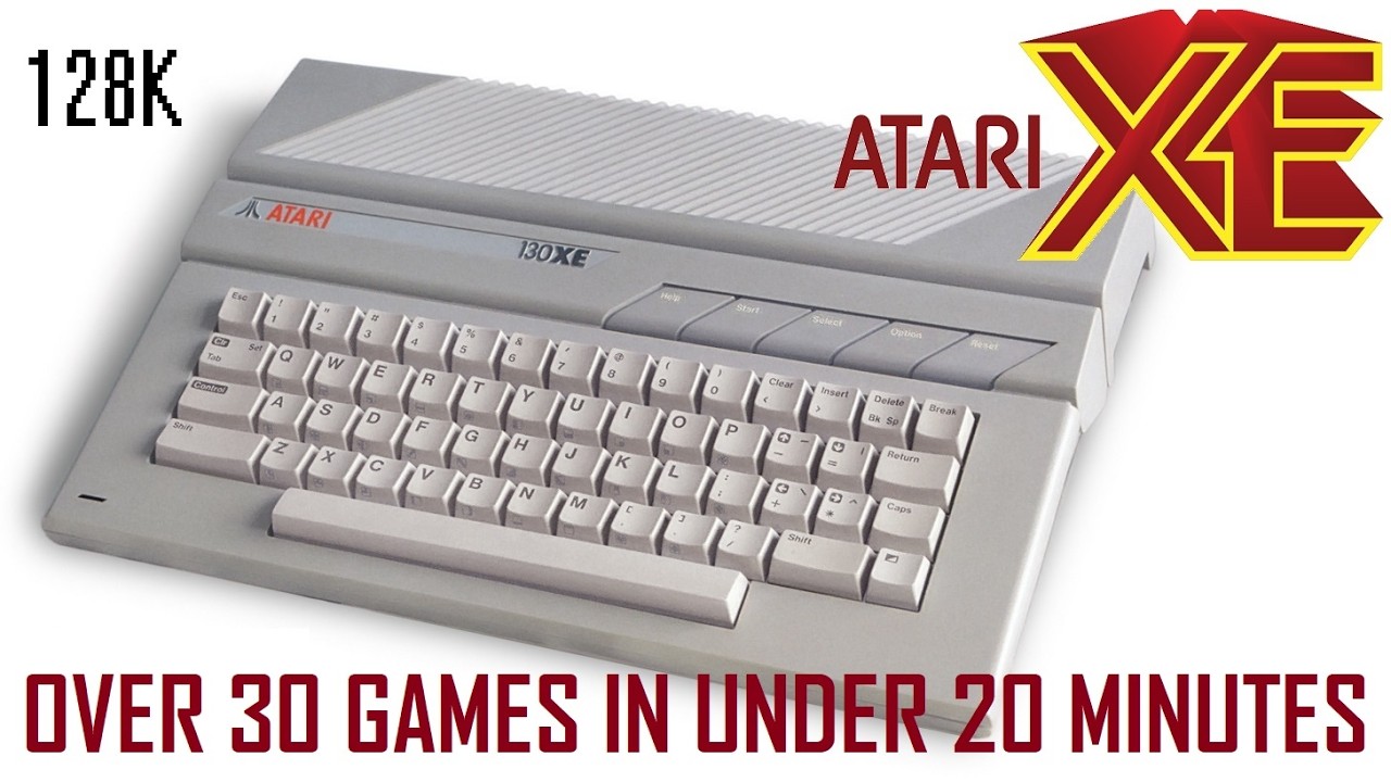 Over 30 Atari 130XE Games In Under 20 Minutes