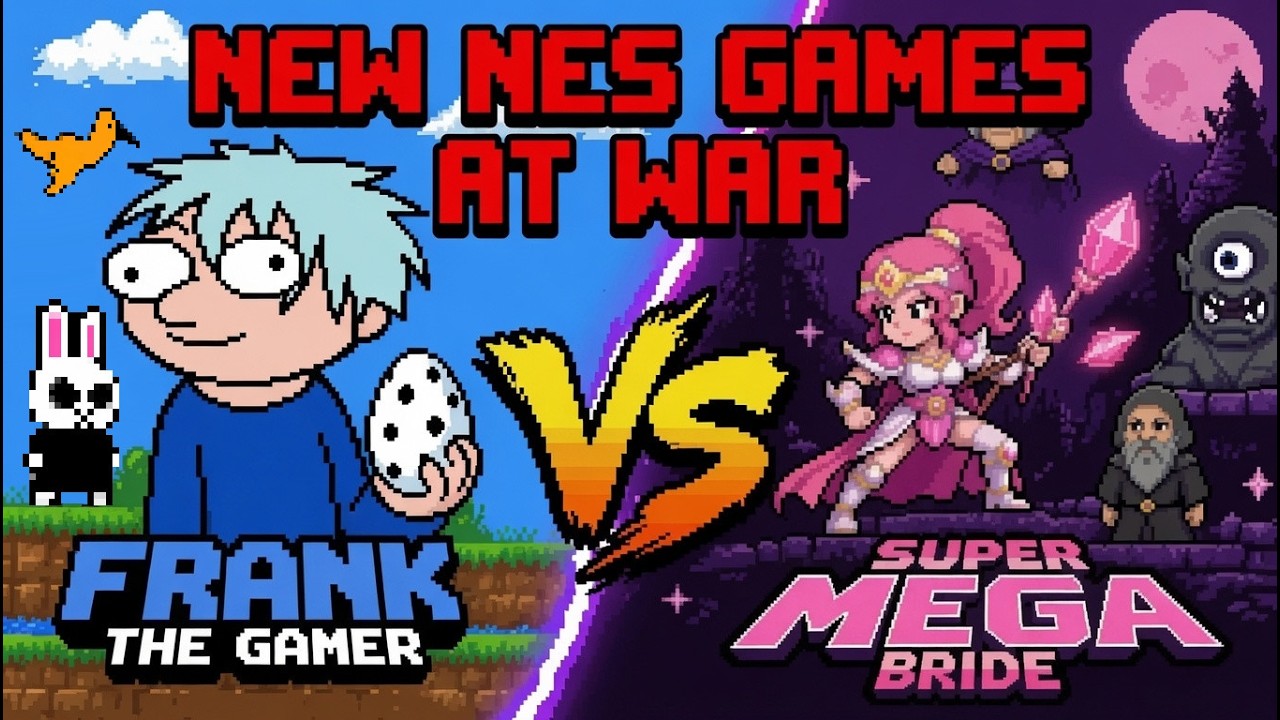 NEW NES GAMES AT WAR | Frank The Gamer vs. SUPER MEGA BRIDE