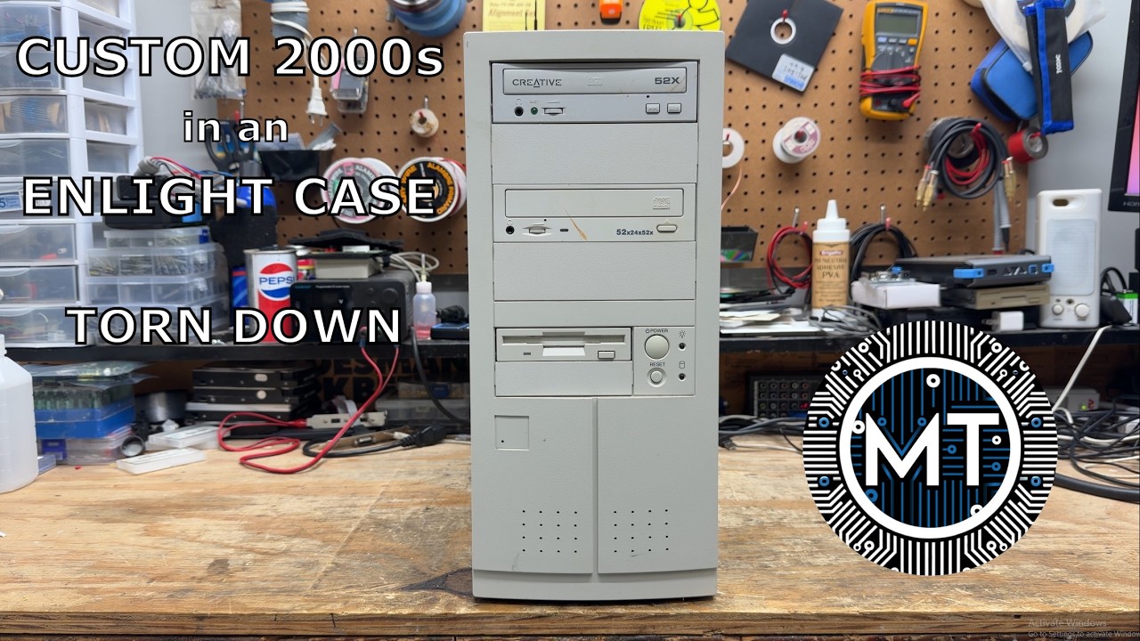 Custom PC build from the 2000s in an Enlight case! Torn down and explored!