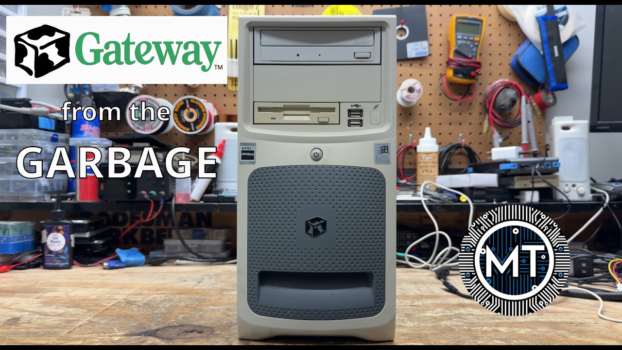 Gateway from the Garbage! 2000s Computer RESCUED from e-waste!