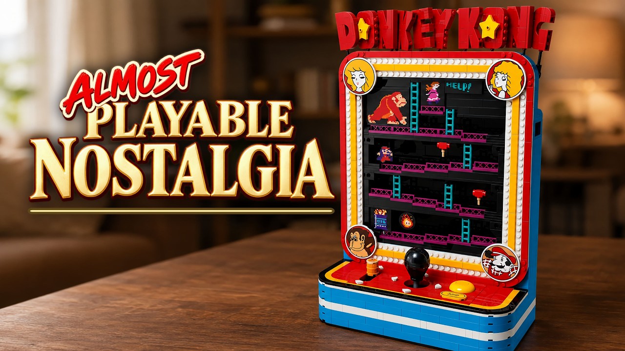 I Built the LEGO Donkey Kong Arcade-and It Actually Works!