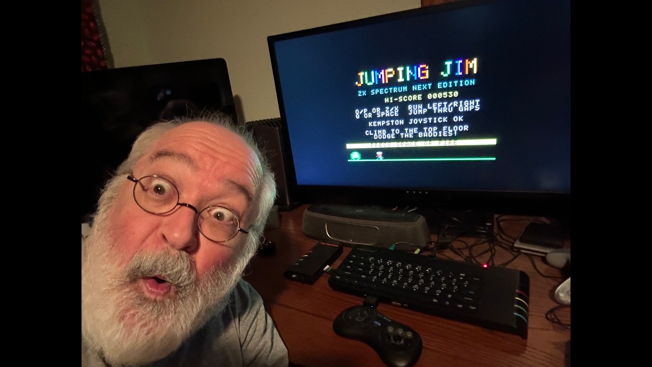 Jumping Jim - Sinclair ZX Spectrum Next - like Jumping Jack - 8bit Retrogaming - Video Games