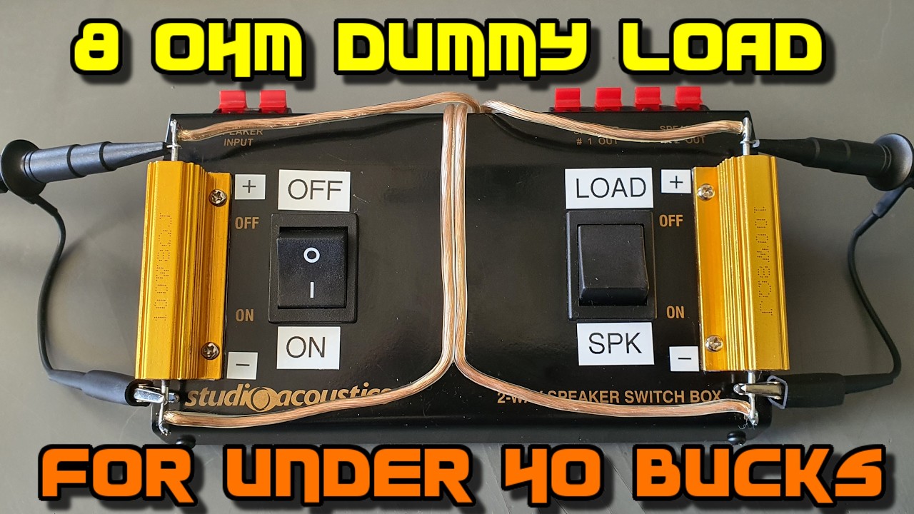 Building a budget 8 ohm 100W amplifier dummy load and speaker switch
